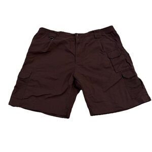 Mens 5.11 Tactical Shorts 40 Brown Nylon Canvas Cargo 7 Pockets 9 Inseam 73286